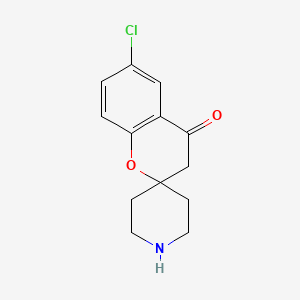 molecular formula C13H14ClNO2 B3057323 6-Chlorospiro[chroman-2,4'-piperidin]-4-one CAS No. 792895-79-5