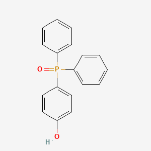 molecular formula C18H15O2P B3057325 Phenol, 4-(diphenylphosphinyl)- CAS No. 793-43-1
