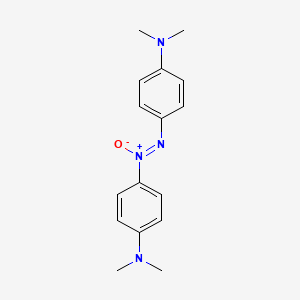 molecular formula C16H20N4O B3057334 苯胺，4,4'-偶氮双[N,N-二甲基- CAS No. 794-95-6