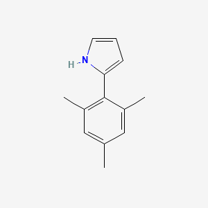 molecular formula C13H15N B3057345 1H-Pyrrole, 2-(2,4,6-trimethylphenyl)- CAS No. 795274-67-8