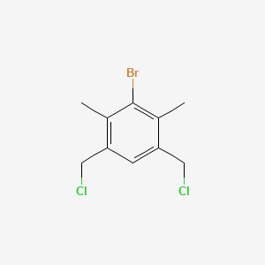 molecular formula C10H11BrCl2 B3057348 3-Bromo-1,5-bis(chloromethyl)-2,4-dimethylbenzene CAS No. 79539-15-4