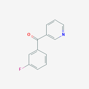 molecular formula C12H8FNO B3057351 3-(3-Fluorobenzoyl)pyridine CAS No. 79568-07-3