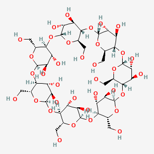 molecular formula C42H70O35 B3057360 beta-CYCLODEXTRIN CAS No. 79647-56-6