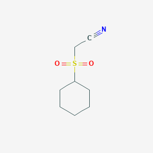 molecular formula C8H13NO2S B3057363 2-(Cyclohexylsulfonyl)acetonitrile CAS No. 797036-54-5