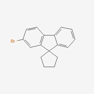 molecular formula C17H15B B3057364 2'-Bromospiro[cyclopentane-1,9'-fluorene] CAS No. 797056-47-4