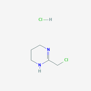 molecular formula C5H10Cl2N2 B3057380 2-(Chloromethyl)-1,4,5,6-tetrahydropyrimidine hydrochloride CAS No. 79983-34-9