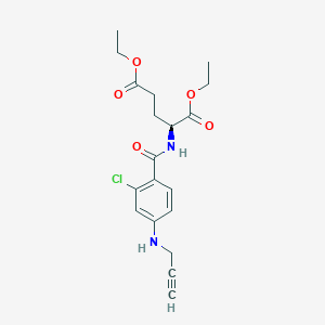 Diethyl N-{2-chloro-4-[(prop-2-yn-1-yl)amino]benzoyl}-L-glutamate