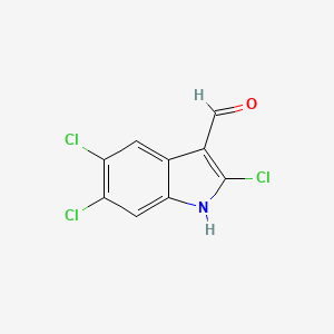 2,5,6-trichloro-1H-indole-3-carbaldehyde