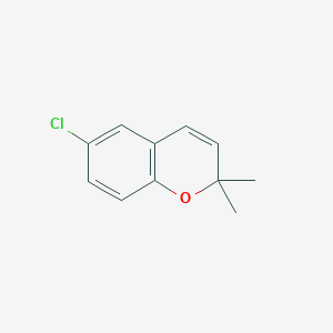 molecular formula C11H11ClO B3057386 2H-1-Benzopyran, 6-chloro-2,2-dimethyl- CAS No. 80055-54-5