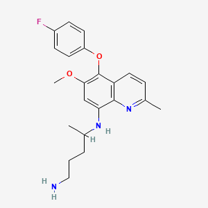 (4-Amino-1-methylbutyl)[5-(4-fluorophenoxy)-6-methoxy-2-methyl(8-quinolyl)]amine
