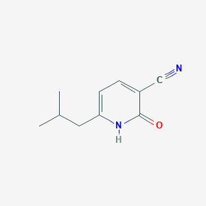 molecular formula C10H12N2O B3057388 3-Pyridinecarbonitrile, 1,2-dihydro-6-(2-methylpropyl)-2-oxo- CAS No. 80065-99-2