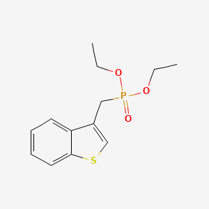 molecular formula C13H17O3PS B3057390 Diethyl benzo[b]thiophen-3-ylmethylphosphonate CAS No. 80090-41-1