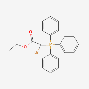 molecular formula C22H20BrO2P B3057405 Ethyl 2-bromo-2-(triphenylphosphoranylidene)acetate CAS No. 803-14-5