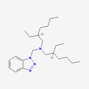 molecular formula C23H40N4 B3057406 1H-Benzotriazole-1-methanamine, N,N-bis(2-ethylhexyl)- CAS No. 80301-64-0