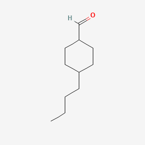 molecular formula C11H20O B3057407 Cyclohexanecarboxaldehyde, 4-butyl-, trans- CAS No. 80361-79-1