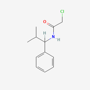 molecular formula C12H16ClNO B3057409 2-Chloro-N-(2-methyl-1-phenylpropyl)acetamide CAS No. 80364-92-7