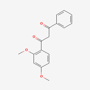 molecular formula C17H16O4 B3057410 1-(2,4-Dimethoxyphenyl)-3-phenyl-1,3-propanedione CAS No. 80370-26-9