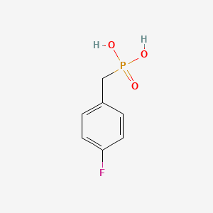 molecular formula C7H8FO3P B3057414 4-Fluorobenzylphosphonic acid CAS No. 80395-14-8