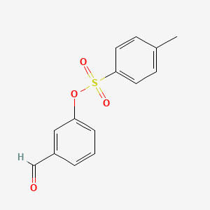 molecular formula C14H12O4S B3057420 3-Formylphenyl 4-methylbenzenesulfonate CAS No. 80459-46-7
