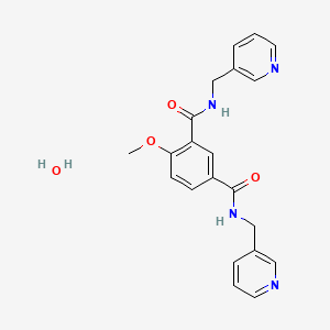 molecular formula C21H22N4O4 B3057426 Picotamide monohydrate CAS No. 80530-63-8