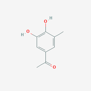 molecular formula C9H10O3 B3057427 Ethanone, 1-(3,4-dihydroxy-5-methylphenyl)- CAS No. 80547-86-0