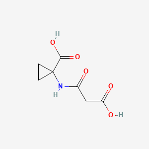 molecular formula C7H9NO5 B3057428 1-(Malonylamino)cyclopropanecarboxylic acid CAS No. 80550-27-2