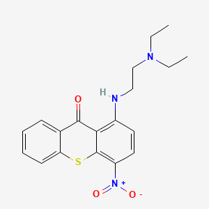 molecular formula C19H21N3O3S B3057429 1-((2-(Diethylamino)ethyl)amino)-4-nitro-9H-thioxanthen-9-one CAS No. 80568-01-0