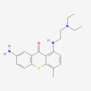 7-Amino-1-{[2-(diethylamino)ethyl]amino}-4-methyl-9H-thioxanthen-9-one