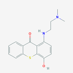 molecular formula C17H18N2O2S B3057432 1-(2-Dimethylaminoethylamino)-4-hydroxy-thioxanthen-9-one CAS No. 80568-23-6