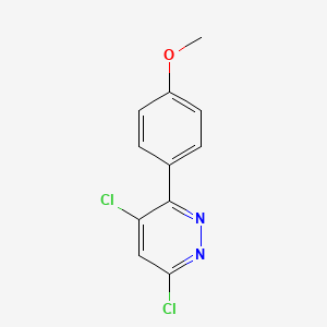 molecular formula C11H8Cl2N2O B3057436 4,6-Dichloro-3-(4-methoxyphenyl)pyridazine CAS No. 80591-50-0