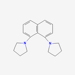 molecular formula C18H22N2 B3057442 1,1'-(Naphthalene-1,8-diyl)dipyrrolidine CAS No. 80703-41-9