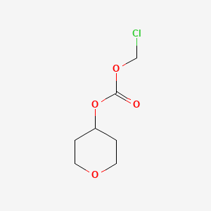molecular formula C7H11ClO4 B3057444 Carbonic acid, chloromethyl tetrahydro-2H-pyran-4-yl ester CAS No. 807370-01-0