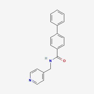 4-phenyl-N-(pyridin-4-ylmethyl)benzamide