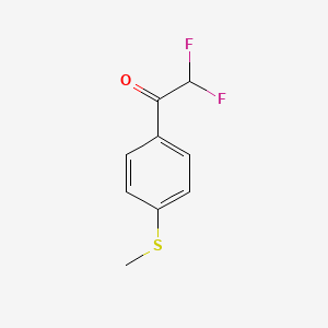 molecular formula C9H8F2OS B3057471 2,2-Difluoro-1-(4-(methylthio)phenyl)ethanone CAS No. 81170-29-8