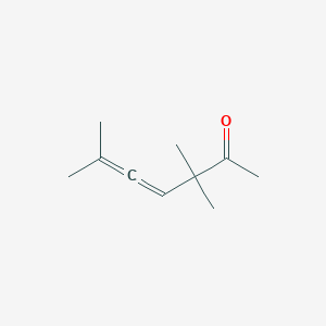 molecular formula C10H16O B3057477 4,5-Heptadien-2-one, 3,3,6-trimethyl- CAS No. 81250-41-1