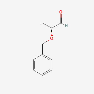 molecular formula C10H12O2 B3057489 (R)-2-benzyloxypropanal CAS No. 81445-45-6