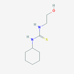 molecular formula C9H18N2OS B3057490 N-Cyclohexyl-N'-(2-hydroxyethyl)thiourea CAS No. 81467-07-4