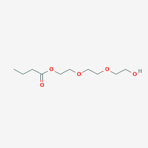 molecular formula C10H20O5 B3057493 2-[2-(2-Hydroxyethoxy)ethoxy]ethyl butanoate CAS No. 81558-07-8