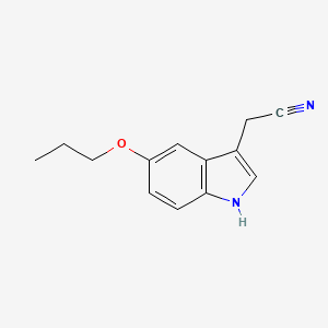 2-(5-propoxy-1H-indol-3-yl)acetonitrile
