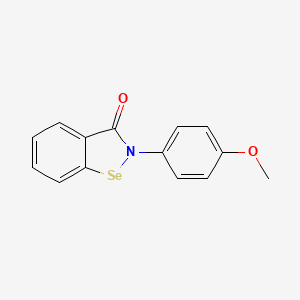 molecular formula C14H11NO2Se B3057505 1,2-Benzisoselenazol-3(2H)-one, 2-(4-methoxyphenyl)- CAS No. 81743-91-1