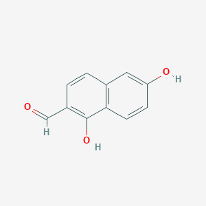 2-Naphthalenecarboxaldehyde, 1,6-dihydroxy-