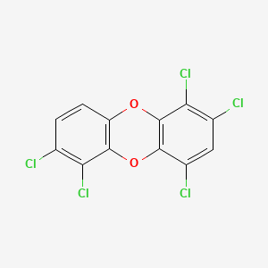 molecular formula C12H3Cl5O2 B3057538 1,2,4,6,7-Pentachlorodibenzo-p-dioxin CAS No. 82291-35-8