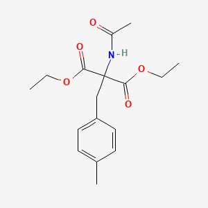 molecular formula C17H23NO5 B3057539 Diethyl acetamido(4-methylbenzyl)malonate CAS No. 82291-79-0