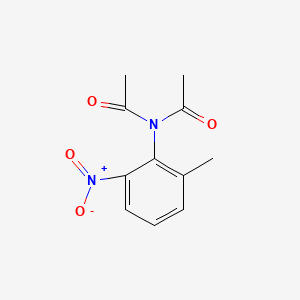 molecular formula C11H12N2O4 B3057543 N-acetyl-N-(2-methyl-6-nitrophenyl)acetamide CAS No. 82344-53-4
