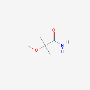 molecular formula C5H11NO2 B3057552 2-甲氧基-2-甲基丙酰胺 CAS No. 82473-56-1