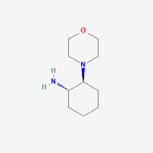 molecular formula C10H20N2O B3057557 Cyclohexanamine, 2-(4-morpholinyl)-, (1S,2S)- CAS No. 824938-99-0