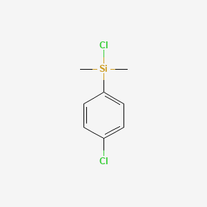 molecular formula C8H10Cl2Si B3057561 Dimethyl-n-chlorophenylchlorosilane CAS No. 825-92-3