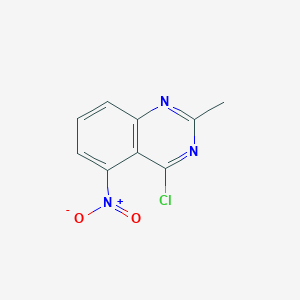 molecular formula C9H6ClN3O2 B3057581 4-Chloro-2-methyl-5-nitroquinazoline CAS No. 827031-53-8