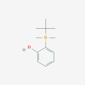 molecular formula C12H20OSi B3057589 2-[叔丁基（二甲基）甲硅烷基]苯酚 CAS No. 82772-29-0