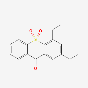 molecular formula C17H16O3S B3057592 2,4-Diethyl-9H-thioxanthen-9-one 10,10-dioxide CAS No. 82799-45-9